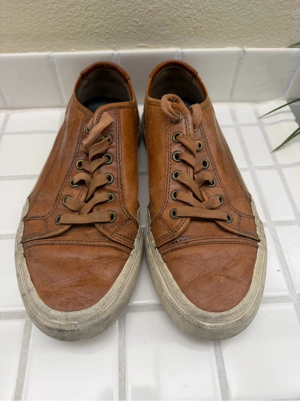 Frye Chambers Low Men’s Brown Leather Sneakers